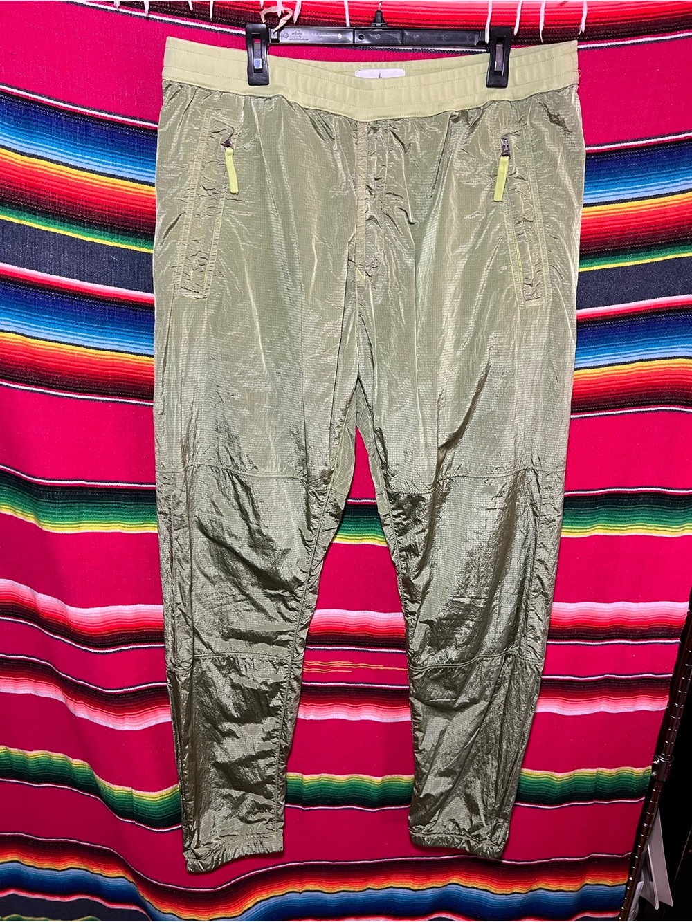 STONE ISLAND Nylon Metal Ripstop Track Pants 'Olive Green